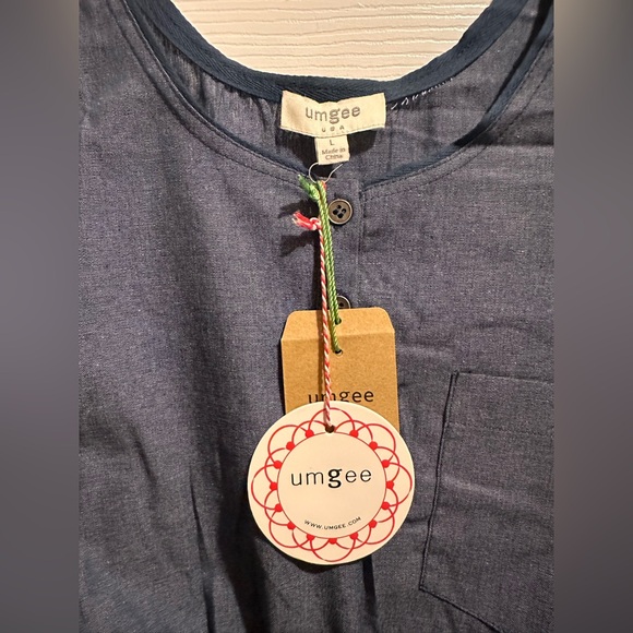 Umgee Sleeveless/Shorts Romper in Denim - Picture 2 of 5